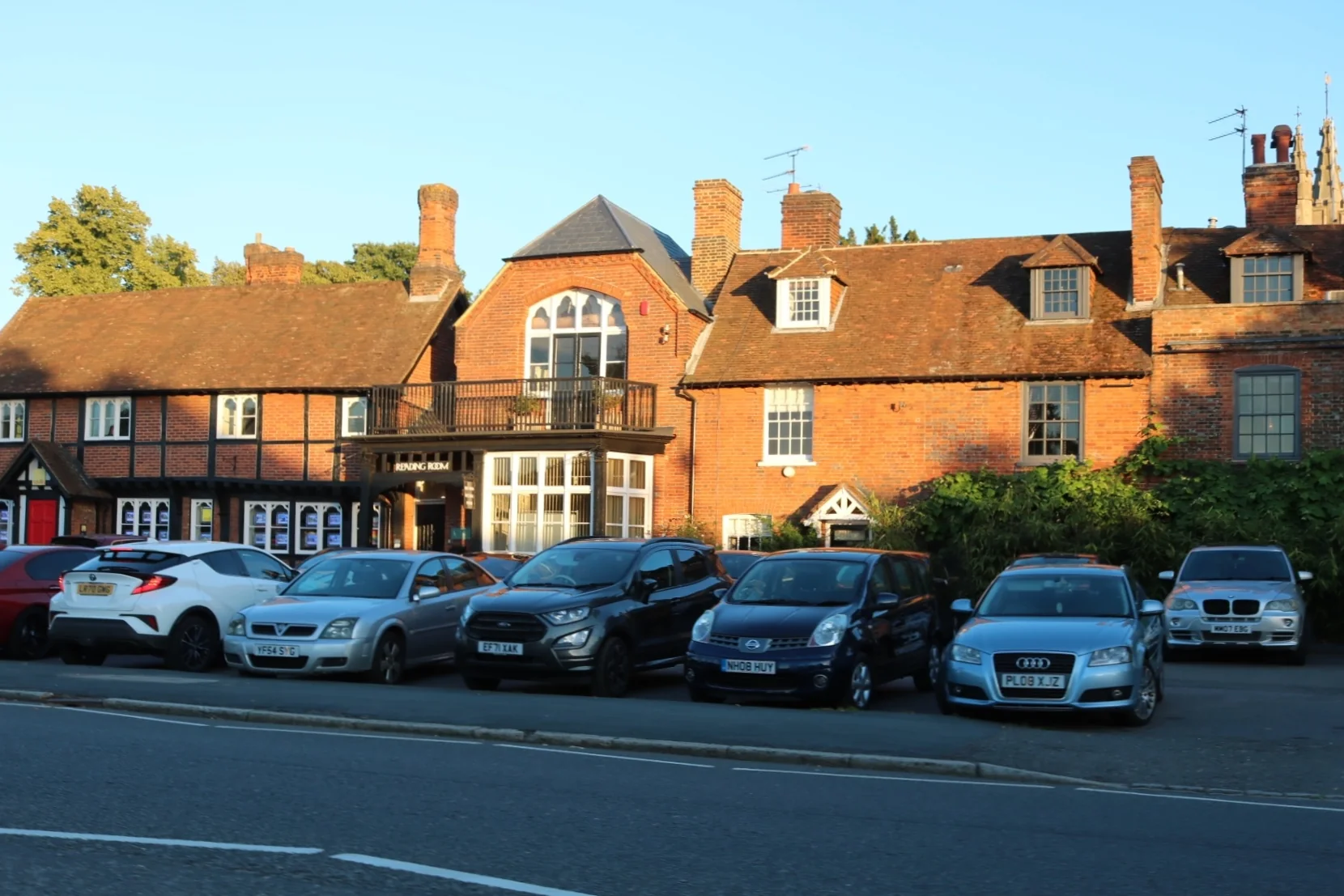 Brick and timber framed buildings along the Old Town in Beaconsfield